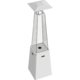 Kratki Umbrella Real Flame Pyramid Patio Heater - White