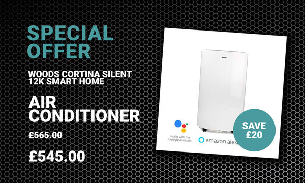 £20.00 off Woods Cortina Silent 12K Smart Home Air Conditioner