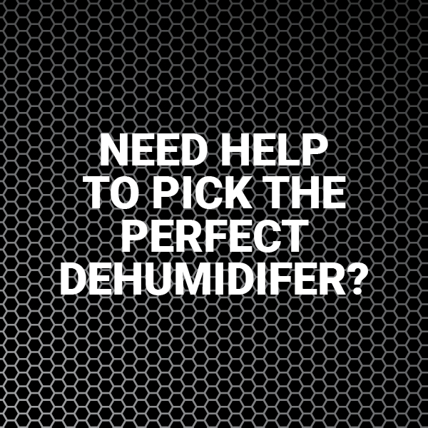 Need to pick the perfect dehumidifier