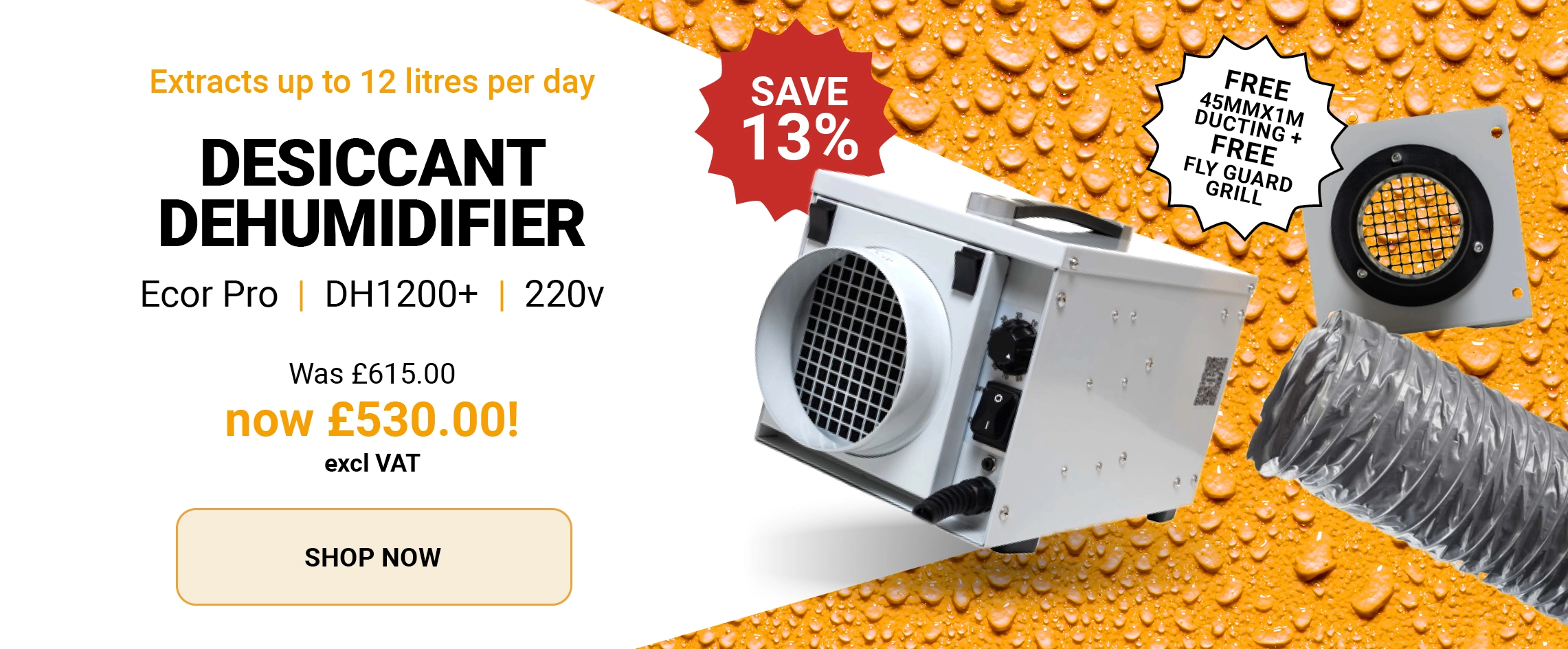 Desiccant Dehumidifier - Ecor Pro - DH1200+ Sale