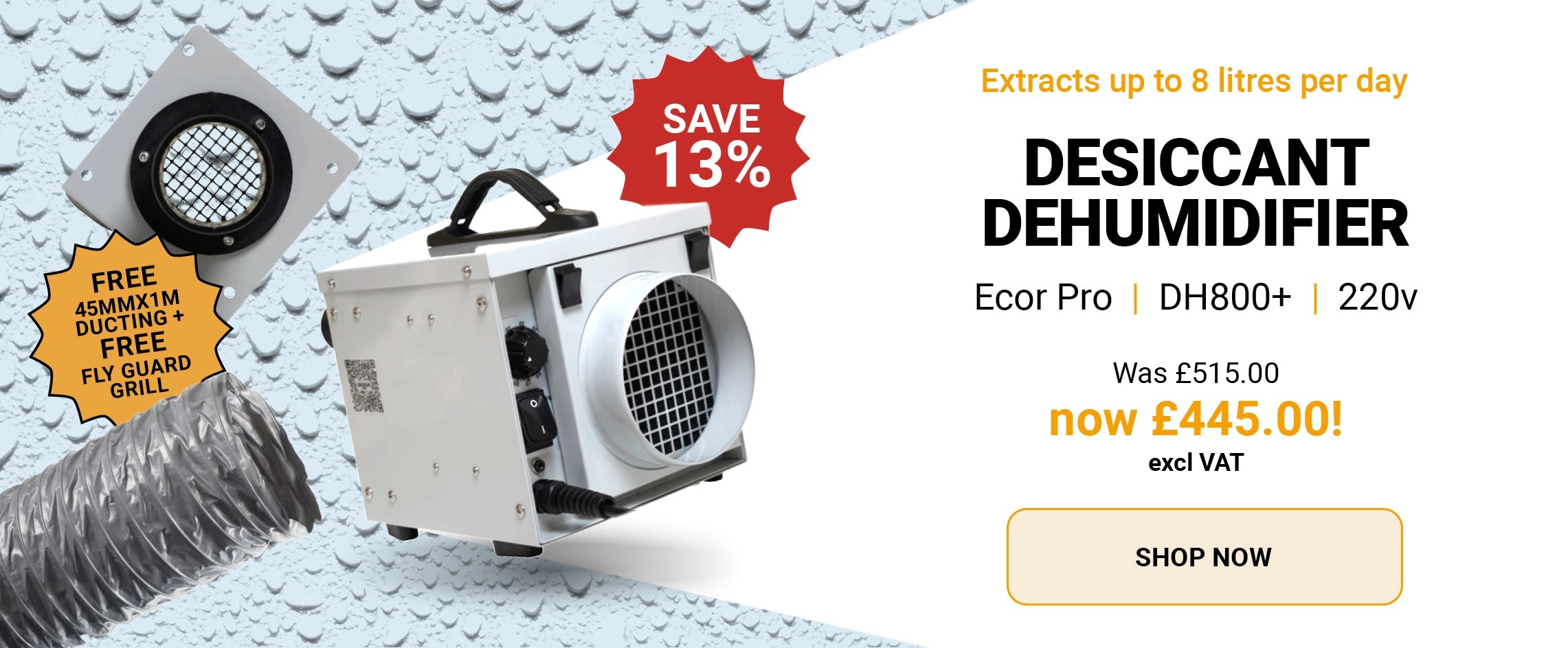 Desiccant Dehumidifier - Ecor Pro - DH800+ Sale