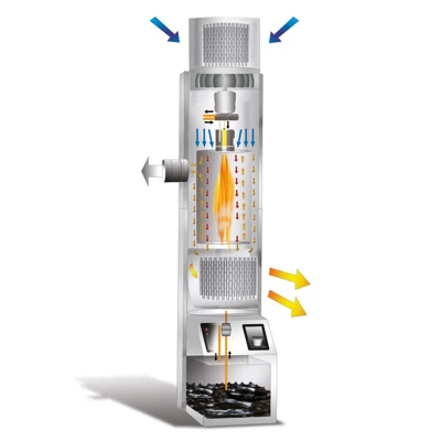 Arcotherm Vertigo Diesel Cabinet Heater drawing