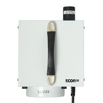 An Ecor Pro DH800 DryFan Desiccant Dehumidifier 220v on a white background.