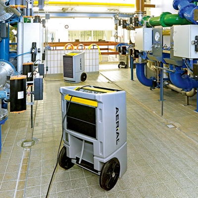 Aerial AD780P dehumidifier in waterworks