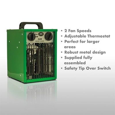 Prem-I-Air 2kW Industrial Electric Fan Heater