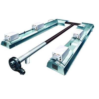 Reznor Nor-Ray-Vac Continuous Radiant Tube Heating System