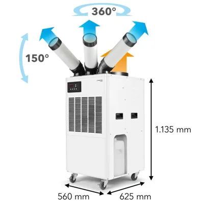 Trotec PT 5300 SP Portable Air Conditioner 240v adjustable cool air ducts