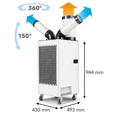Trotec PT 3500 SP Portable Air Conditioner 240v hoses