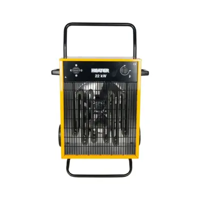 Dania 22kW Portable Electric Fan Heater with Trolley - 3 Phase Front