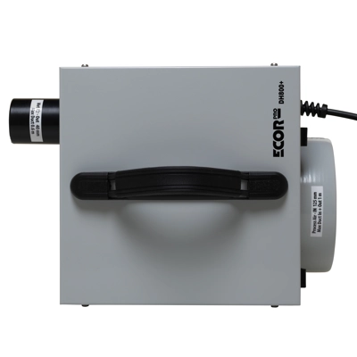 Ecor Pro DH800+ Desiccant Dehumidifier Top With Carry Handle