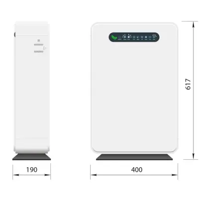 Remko LRM 350 Air Purifier Dimensions