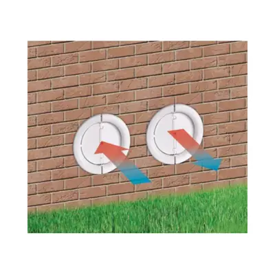 Discreet 2-hole Technology Replaces Need For Outdoor Unit