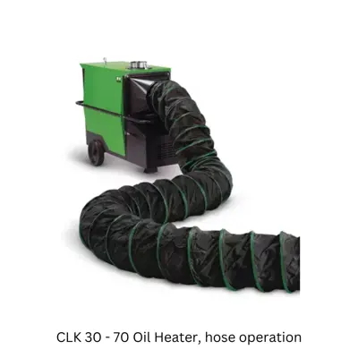 REMKO CLK 30 to 70 Oil Heater, hose operation