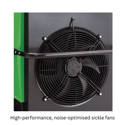 High-performance, noise-optimised sickle fans
