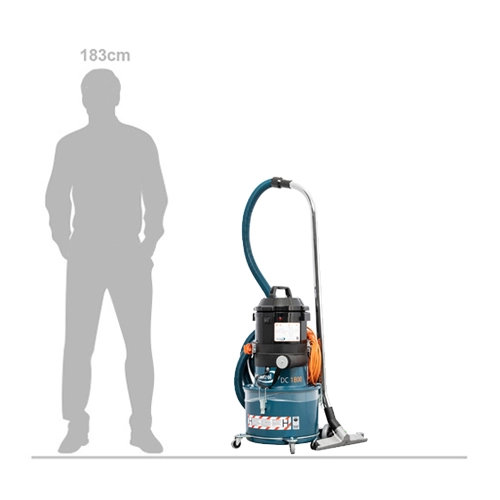 Dustcontrol DC1800 Height and Size Reference