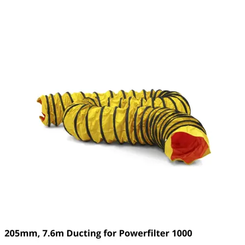 205mm 7.6m Ducting for PowerFilter 1000