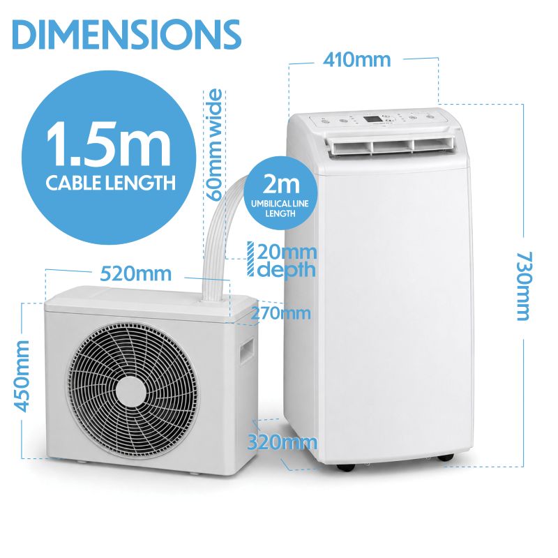 Prem-I-Air EH1960 3.5 kW Portable Split Air Conditioner