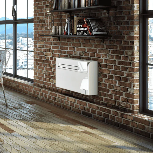 Olimpia Splendid Unico AIR HP EFA Installed on Brick Wall Interior