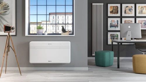 Olimpia Splendid Unico EVO 20HP all-in-one air conditioner installed in room