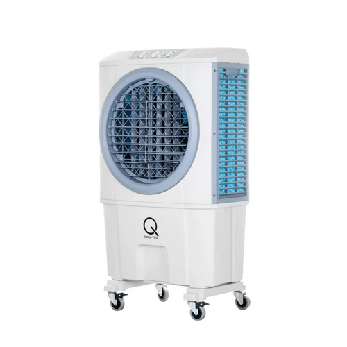 Angled view of the Chill-Teq EVA 72 commercial evaporative air cooler