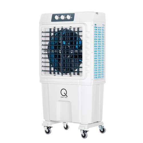Angled view of the Chill-Teq EVA 100 commercial evaporative cooler