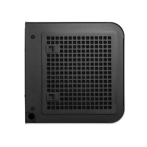 Side-left profile of the Dantherm DH 20 wall-mounted commercial dehumidifier