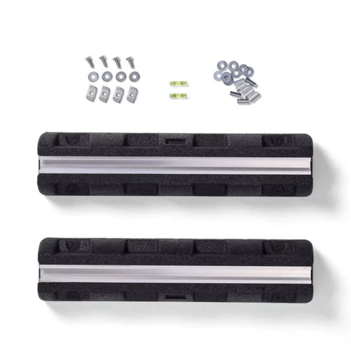 Vaillant Anti-Vibration Heat Pump Feet 0020250226 showing two rubber mounting supports with metal rails and installation fixings.