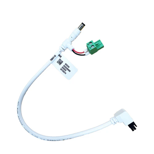 Vaillant VR940F CIM connection cable featuring white wiring, plug connectors and green terminal block.