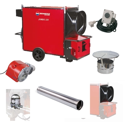 Arcotherm Package Jumbo 235M Indirect Oil Fired Space Heater - 240v