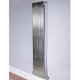 DQ Heating Cove Double Vertical Radiator - Polished Steel