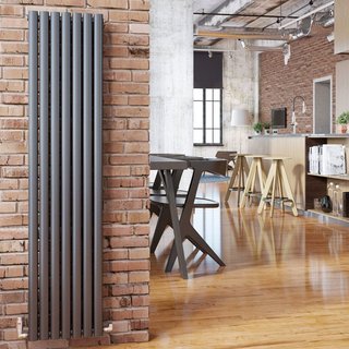 DQ Heating Cove Double Vertical Radiator - Anthracite