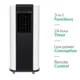 electriQ SF12000 Slimline Portable Air Conditioner 230v