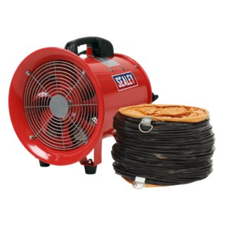 Sealey VEN250 Portable Ventilator Fan with 5m Ducting 230v