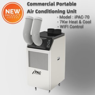 Air Conditioning Centre iPAC-70 Industrial Portable WiFi Air Conditioner & Heat Pump 230v