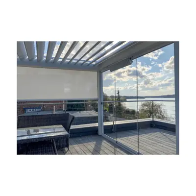 Burda Relax Glass Infrared Waterproof Outdoor Heater - White