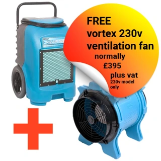 Dri-Eaz DrizAir 1200 Industrial Dehumidifier - 230v/110v