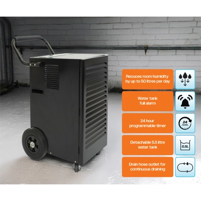 Prem-I-Air 50L Commercial Dehumidifier 230v