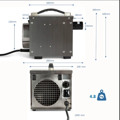 Ecor Pro DH800 INOX DryBoat 8 Desiccant Dehumidifier 220v