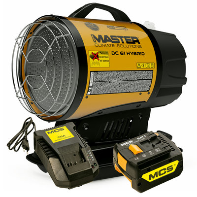 Master DC 61 Hybrid Diesel Infrared Heater - Dual Voltage / Battery Powered