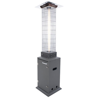 Sunred Atria Flame Torch Grey Real Flame Gas Patio Heater