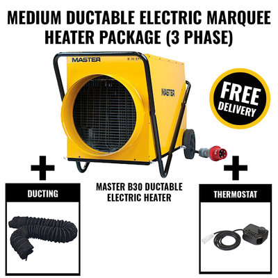 Medium Ductable Electric Marquee Heater Package (3 Phase)