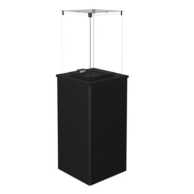 Woodford Gas Patio Heater with Black Steel Panels