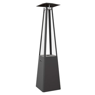 Woodford Umbrella Pyramid Gas Patio Heater - Black