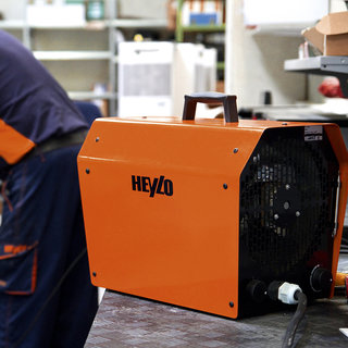 HEYLO DE9XL Portable Industrial Electric Fan Heater - 3 Phase