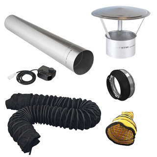 Master BV77 Accessory Bundle - Single Outlet (7.6m Ducting)