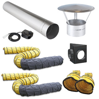Master BV110 Accessory Bundle - Dual Outlet (2 x 3m Ducting)