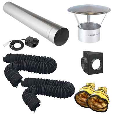 Master BV110 Accessory Bundle - Dual Outlet (2 x 7.6m Ducting)