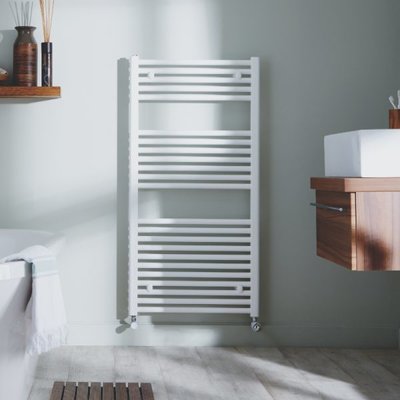 Towelrads Pisa Straight Towel Rail - White