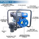 Hyundai HY100 389cc 13hp Professional Petrol Water Pump