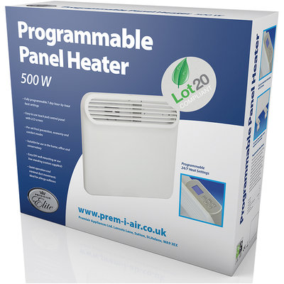 Prem-I-Air Slimline 500W Electric Panel Heater